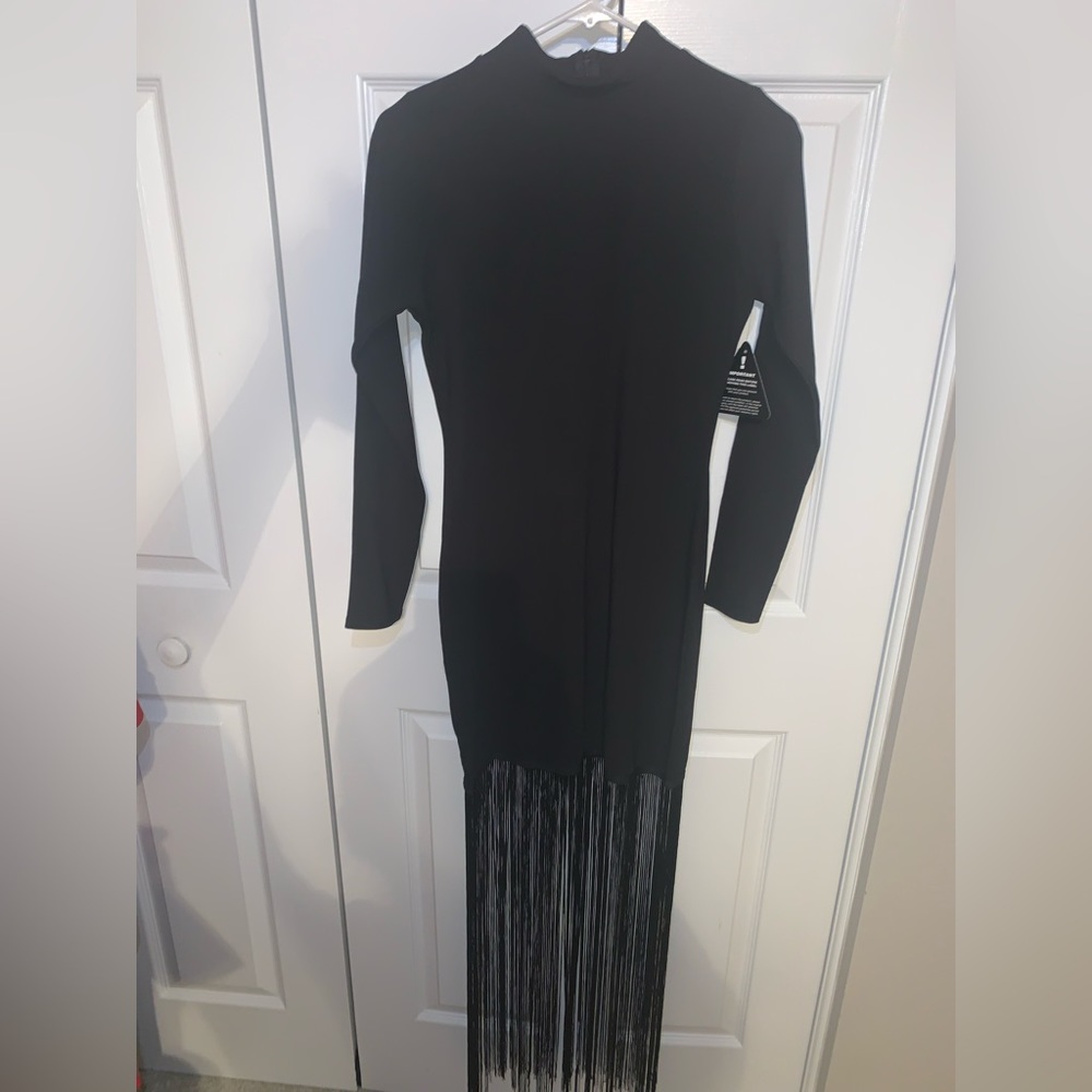 1 Black Fringe Dress
